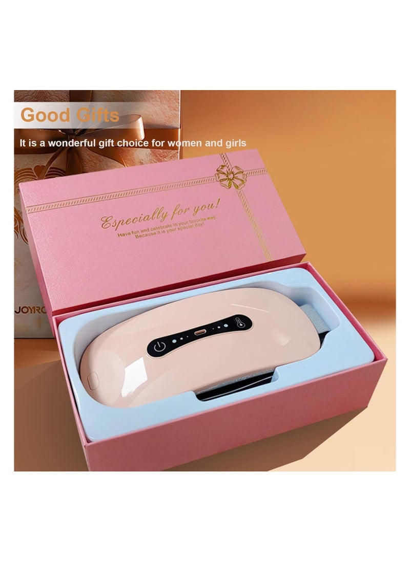 FARROBIZZ Menstrual Heating Pad, 3 Levels Adjustable Temperature Electric Period Heating Belt, Portable Waist Back or Belly Pain Relief Heating Belt for Women Girl (Pink)  - Image 4