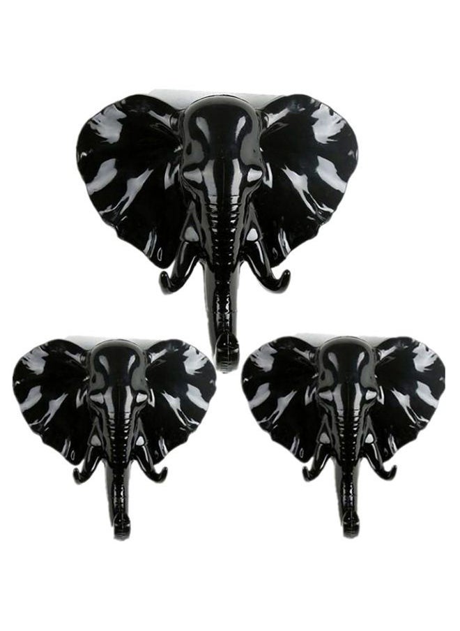 NIBEMINENT 3-Piece Elephant Head Hanger Set  - Image 1