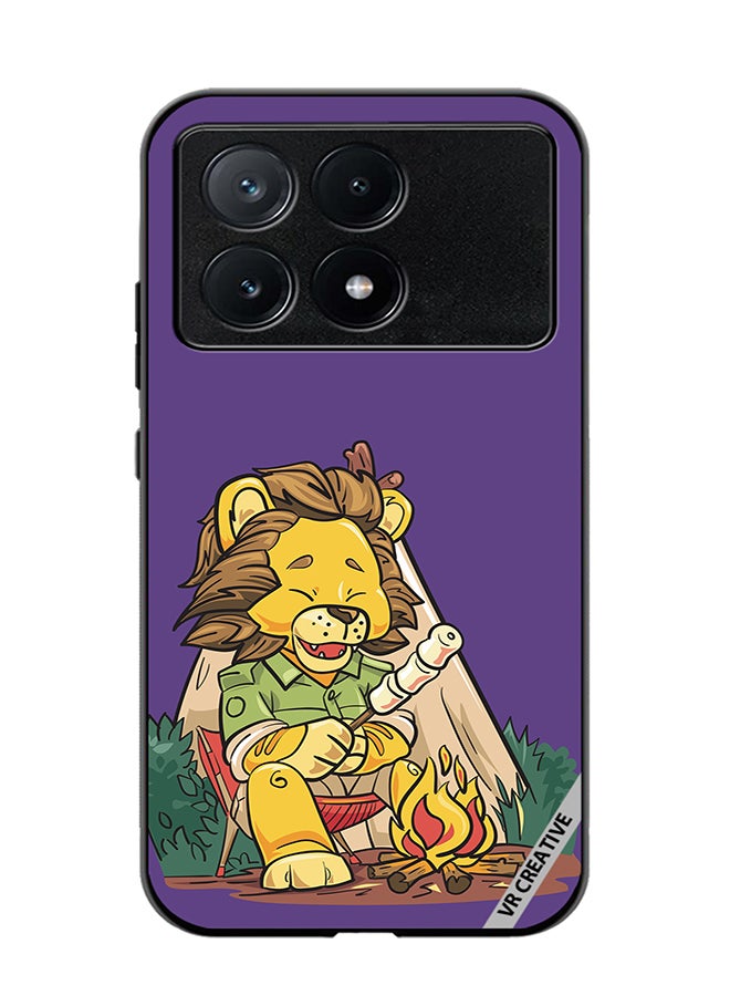VR CREATIVE Protective Case Cover For Xiaomi Poco X6 Pro Lion Chilling Design Multicolour - Image 1