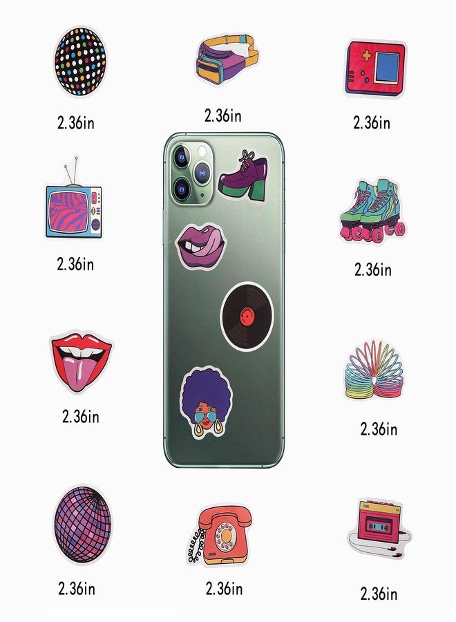 Cleverplay 100 Pack 90s 80s Stickers, 1990's 1980's Hip Hop Party Favors, Birthday Decorations - Image 5