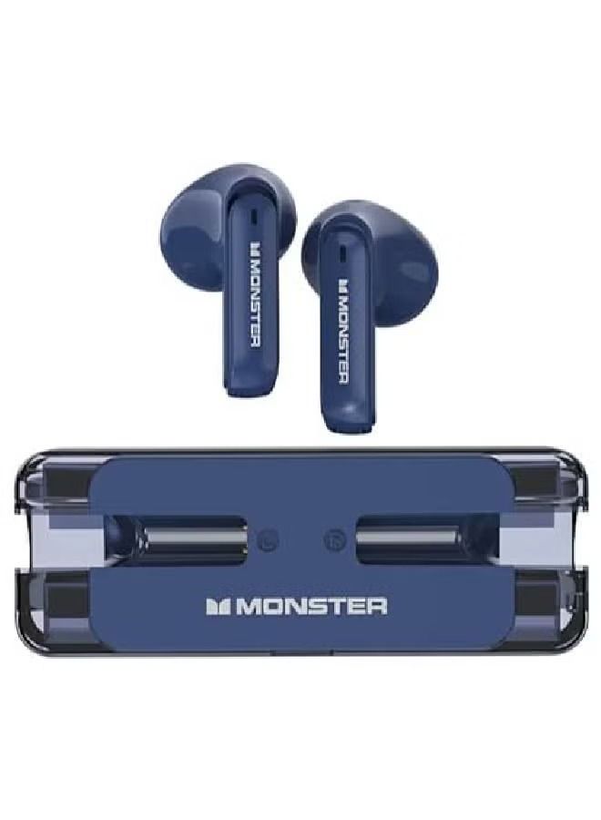 Monster Wireless Bluetooth Earphone XKT08 Blue1 - Image 1