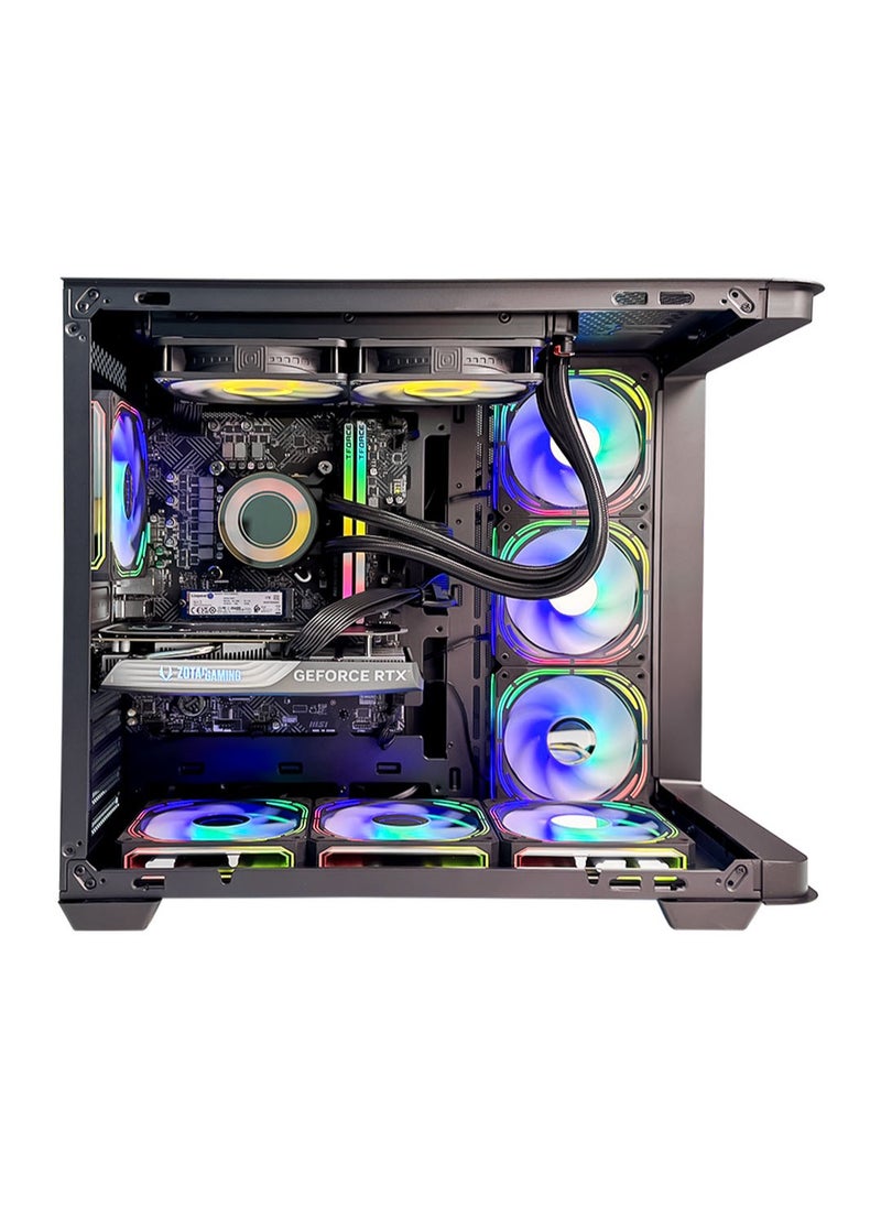 Game Sekret - Legion Gaming PC - Intel Core i7-14700F | RTX 4060Ti 16GB GPU | 32GB DDR5 RAM | 2TB NVMe SSD | 240mm Liquid Cooler | B760 MOBO | 650W 80+ PSU | WiFi/BT/Windows 11 Pro | Game Sekret Desktop Computer - Image 1
