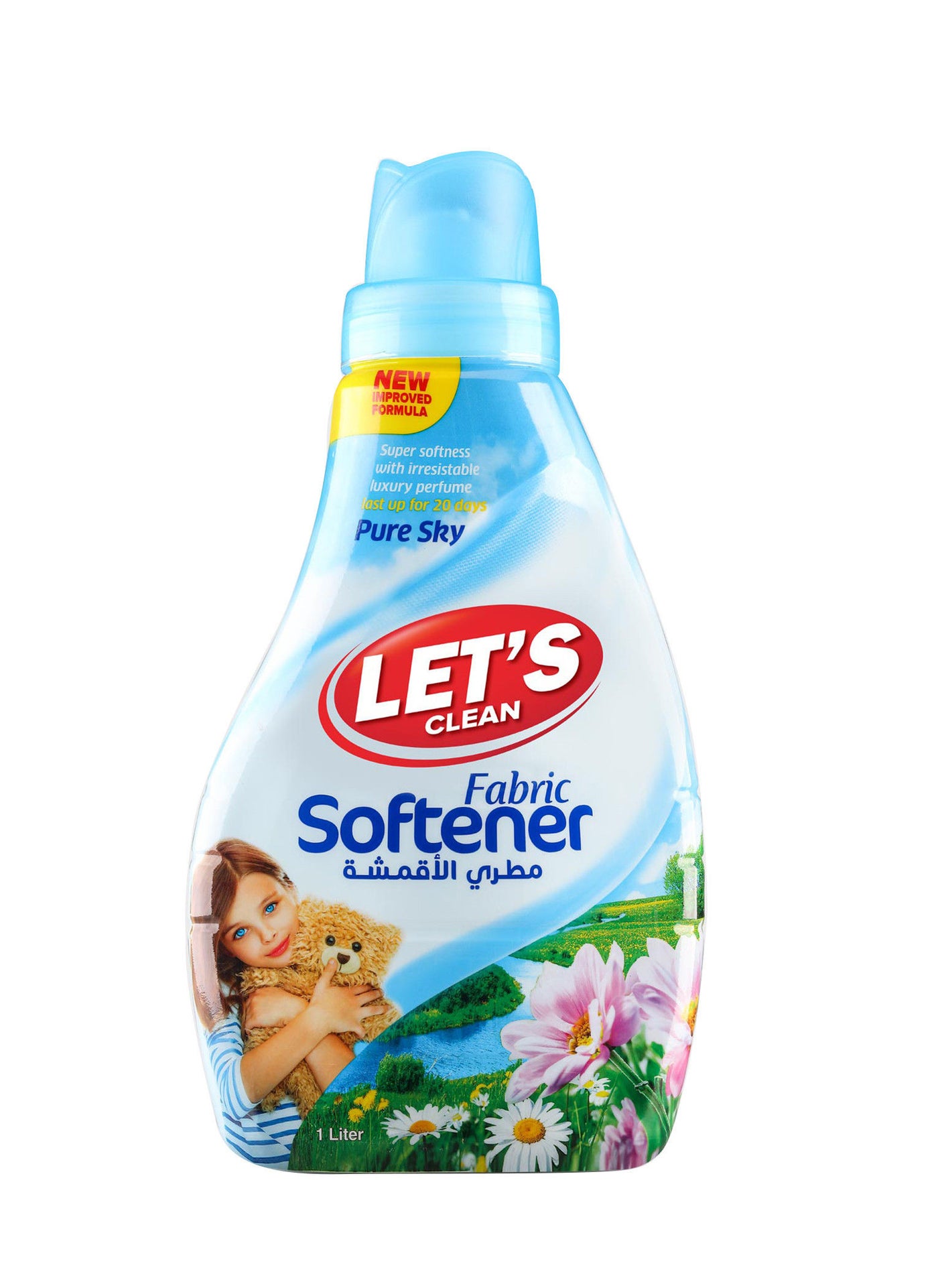 LET'S CLEAN Fabric Softener 1L Pure Sky