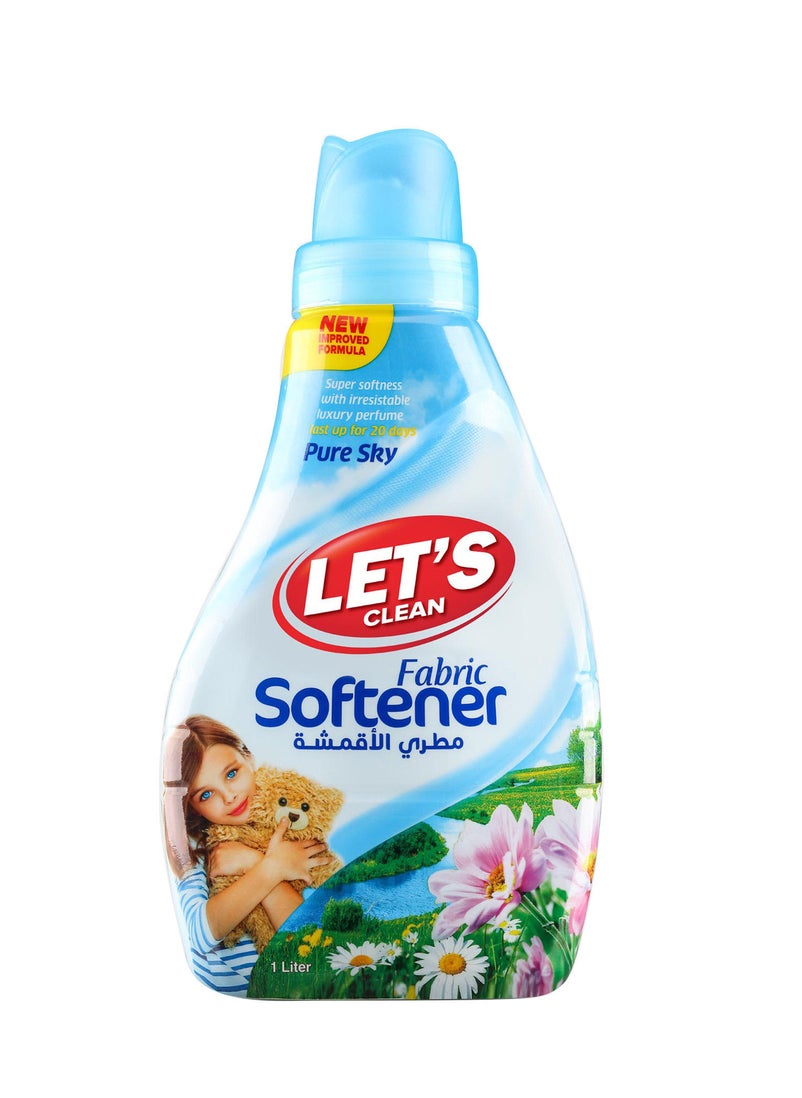LET'S CLEAN Fabric Softener 1L Pure Sky 