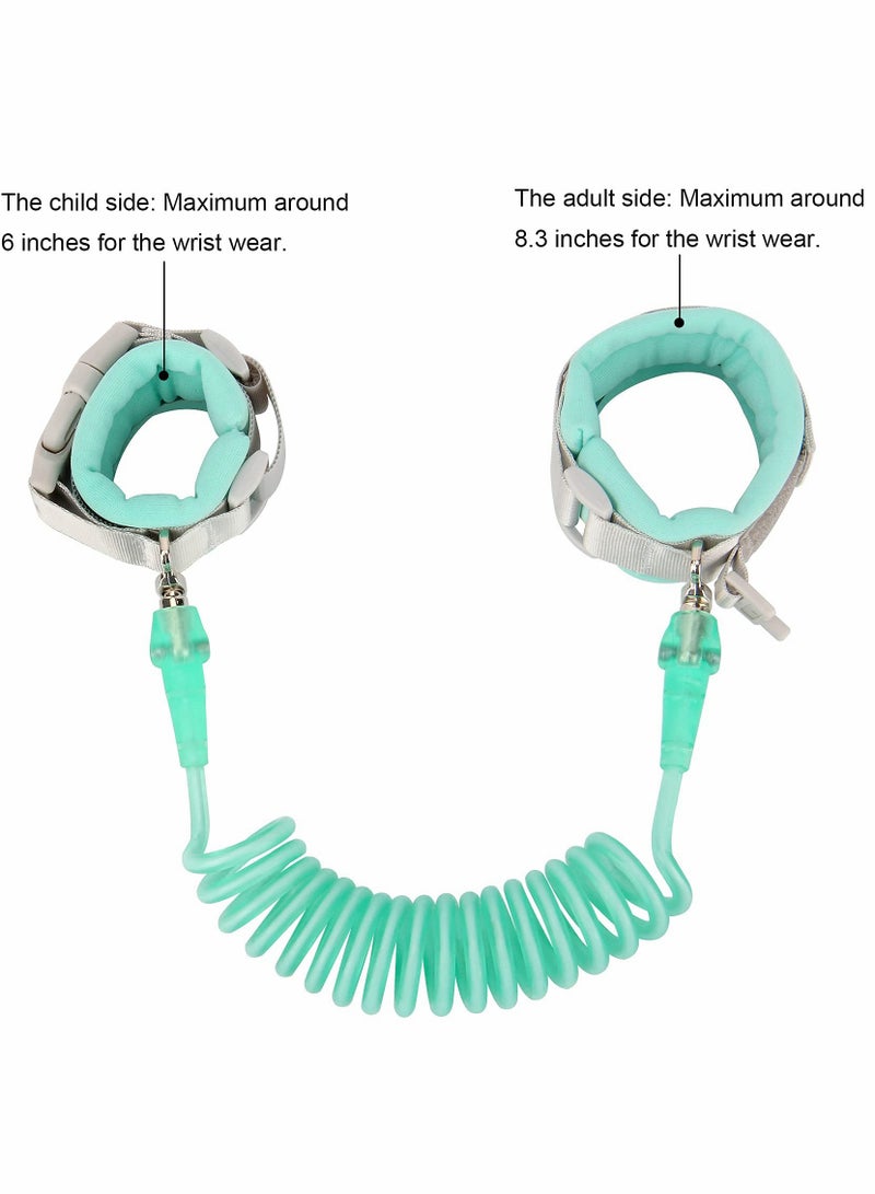 Kids Anti Lost Wrist Link  Kid Leash Anti Lost Wrist Link with Key Lock Upgraded Baby Leash with Safety Wristband Rope for Babies Toddlers Child Kids Green - Image 3