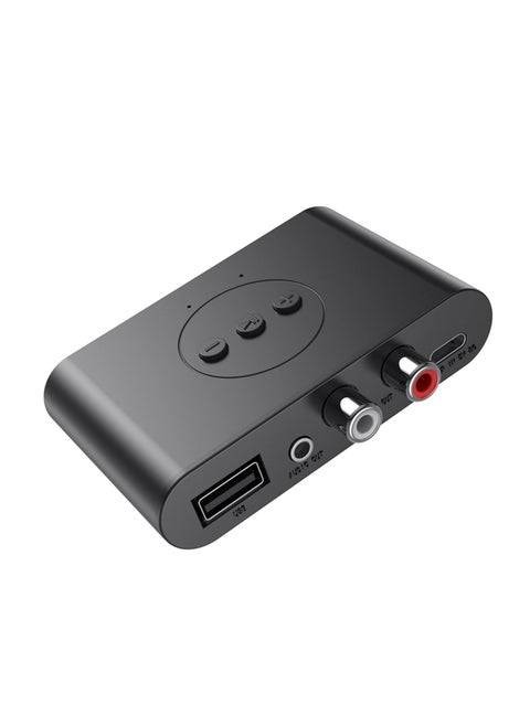 NFC Enabled Bluetooth Audio Receiver, Bluetooth 5.2 Wireless Audio Adapter for Home Stereo/Car Stereo/AV Receiver/Headphone/Speaker, Handsfree Calls, RCA AUX 3.5mm Jack Aduio Adapter