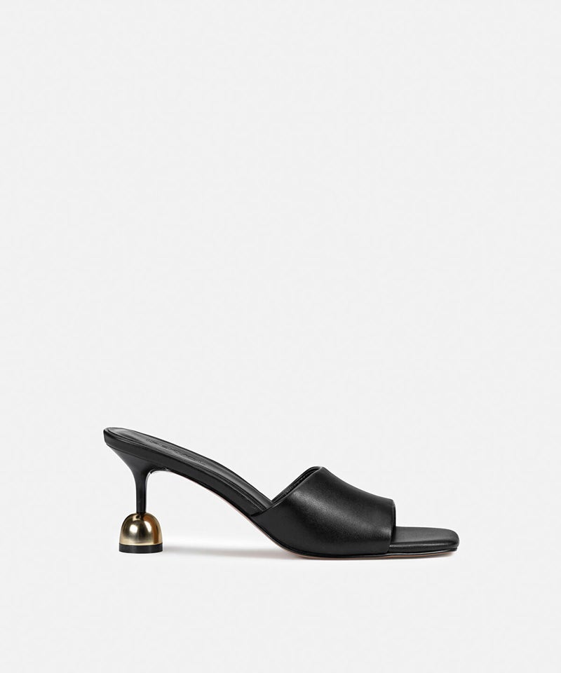 Ipekyol Leather-Effect Mules with Contrasting Heels - Image 1