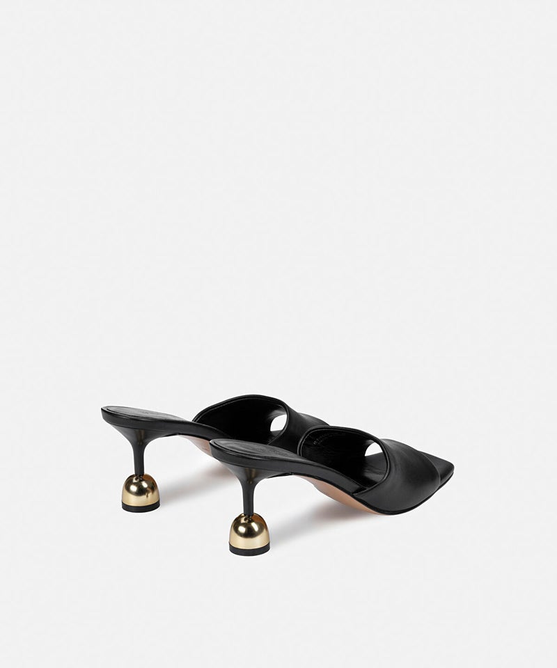 Ipekyol Leather-Effect Mules with Contrasting Heels - Image 4