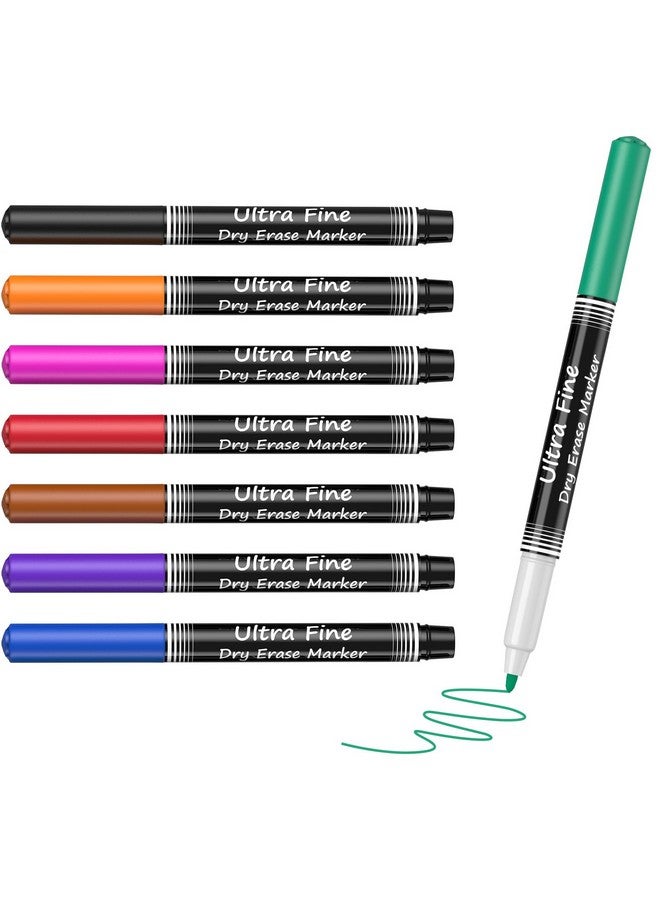 MaxGear Dry Erase Markers, Ultra Fine Dry Erase Markers, Ultra Fine Tip Dry Erase Markers, Extra Ultra Fine Point Dry Erase Markers, Ultra Fine Tip Markers, Color Dry Erase Markers For Office, 8 Count - Image 1
