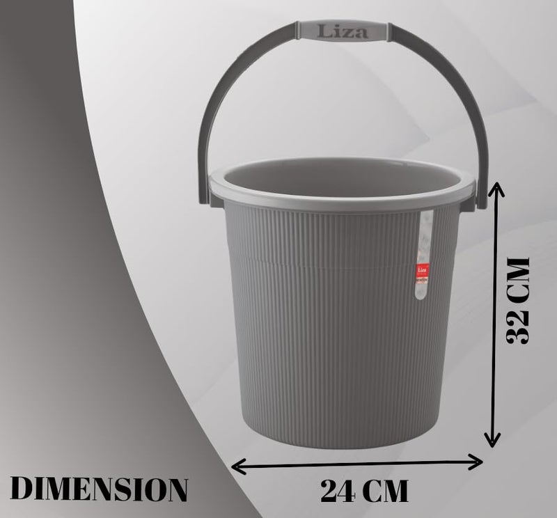 Liza Newton Bathroom Accessories Set Plastic Bath Set Bathroom Bucket, Mug, Stool 3 Pieces Combo Set for Home, Kitchen & Bathroom (Pack of 3) Bathroom Accessories Set (Black) - Image 5