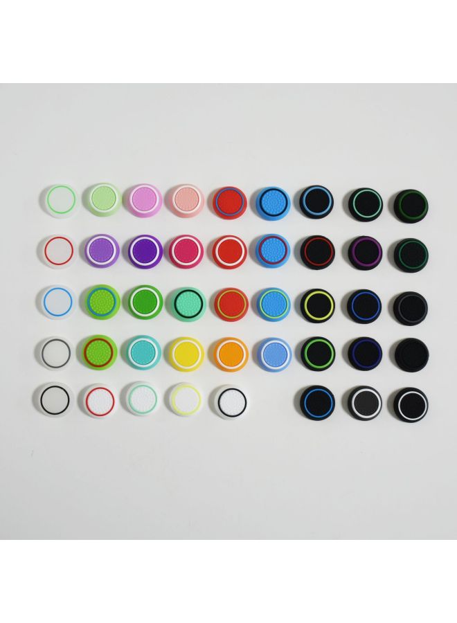 Loquat Ps4 Rocker Cap PS3 PS5 XBOXONE 360 Luminous Cap Luminous Mushroom Head Two-color Handle Silicone-Product Color:PS-red Background And Yellow Circle - Image 5