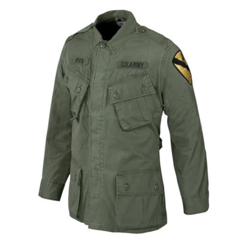 Mil-Tec US Olive Green Tropical/Jungle Jacket - Vietnam Era (Large) - Image 2