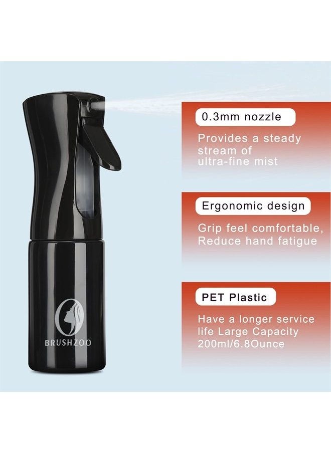 O BRUSHZOO - BRUSHZOO Detangling Hair Brush Set with Hair Spray bottle, Detangler Brush for Natural 3/4abc Hair, Hair Brushes for Women men and Kids Curly Hair with Detangler Brush 9 Row Brush Wide Tooth comb - Image 1
