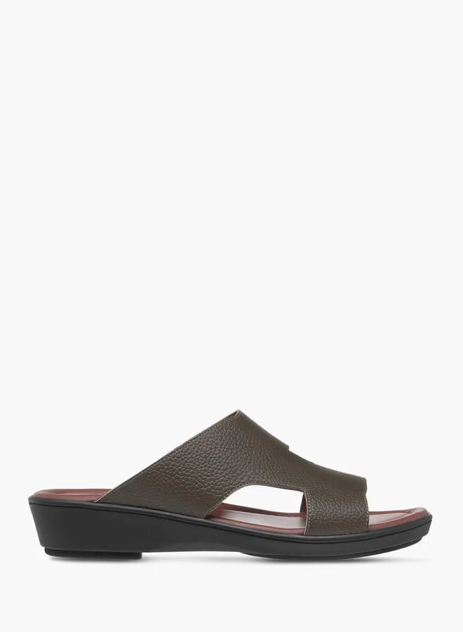 Men Cutout Detail Slip-On Arabic Sandals