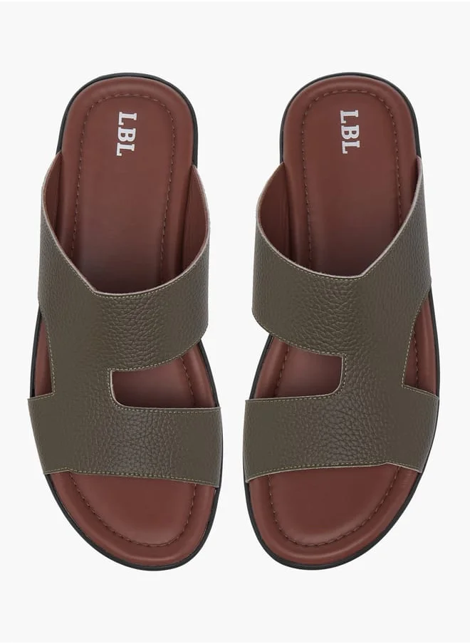 ال بي ال من شو اكسبرس Men Cutout Detail Slip-On Arabic Sandals Ramadan Collection