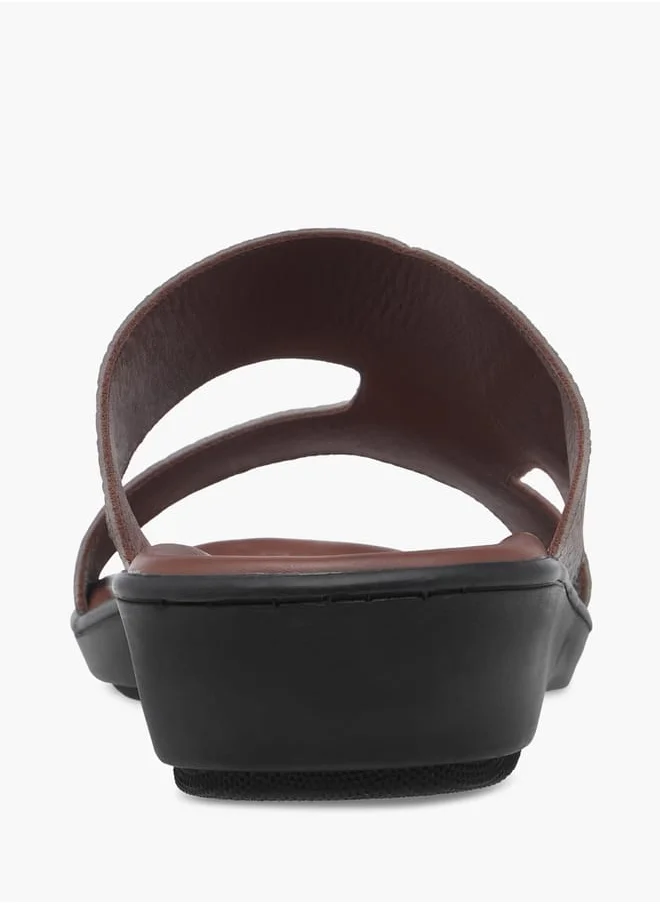 LBL by Shoexpress Men Cutout Detail Slip-On Arabic Sandals