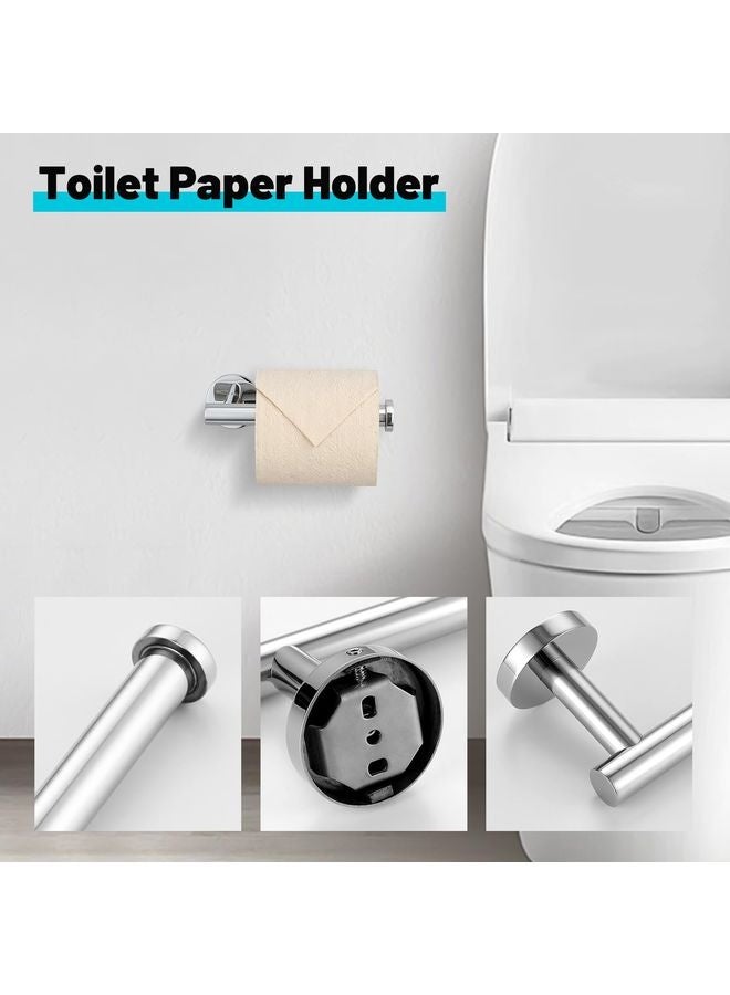 هومستر لوحة المناشف مجموعة الأجهزة، 10 قطع قطع المناشف حمالات المناشف للحمام مجموعة بما في ذلك شريط المناشف، حامل ورق المرحاض، حلقة المناشف و المنشفة جدار خطاف جبل ملحقات المرحاض - Image 5