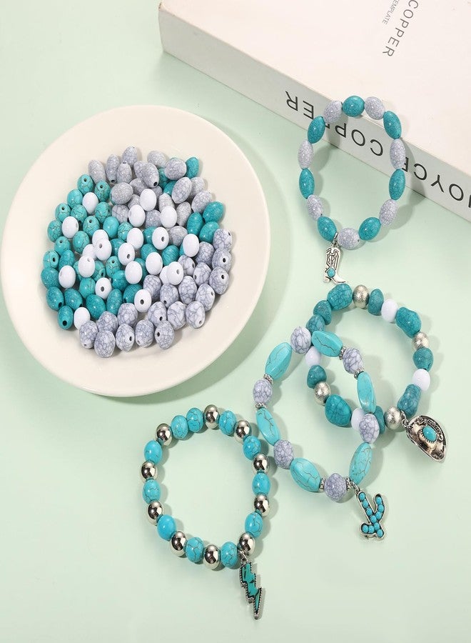 CEALXHENY 2300PCS+ Western Beads Charms for Bracelet Making Turquoise Clay Heishi Beads Letter Spacer Bead Cactus Star Cowboy Boot Charms for Western Jewelry Making Cowgirl Accessories (Turquoise 1) - Image 3