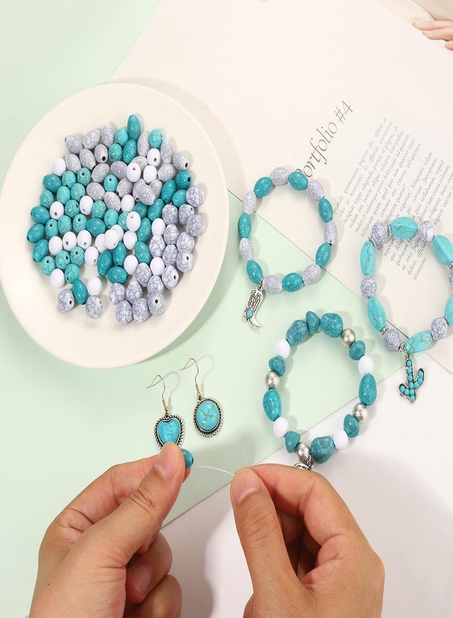 CEALXHENY 2300PCS+ Western Beads Charms for Bracelet Making Turquoise Clay Heishi Beads Letter Spacer Bead Cactus Star Cowboy Boot Charms for Western Jewelry Making Cowgirl Accessories (Turquoise 1) - Image 5