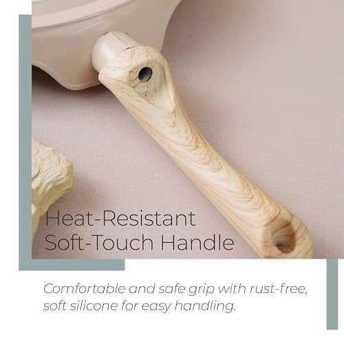 Lifelong Forged Roti Tawa with Wooden Finish Handle for Dosa, Chapati | Ceramic Coated | 28cm | Pre-Seasoned, Non-Stick & Teflon Free | Scratch Resistant and Durable | Gas & Induction Stove-Friendly - Image 5