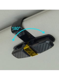 Oasisgalore 2 Pack Glasses Holders for Car Sun Visor, Sunglasses Eyeglasses Mount with Ticket Card Clip  - Image 3