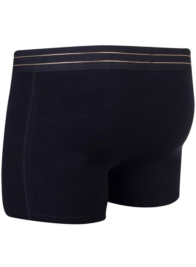 CR7 Men’s 5-Pack Stretch Cotton Trunks – Premium Black Boxer Briefs with Gold Signature Waistband – Breathable, Supportive & Stylish Underwear Set - Image 3