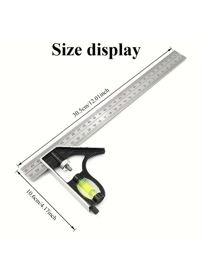High Precision Level Ruler 1pc Durable Aluminum Alloy Stainless Steel for Carpentry - Image 4
