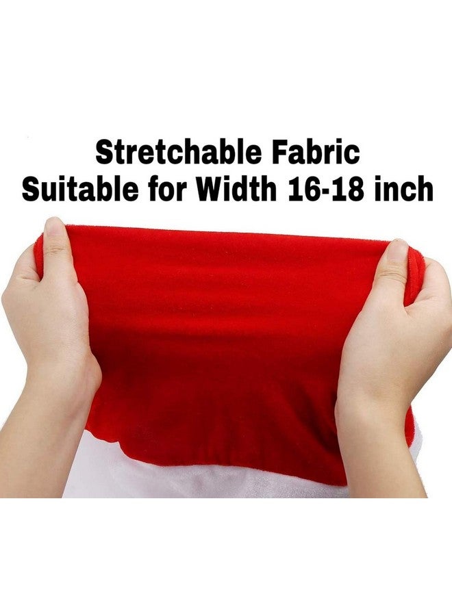 BRIDA® Stretchable Floral Printed Dining Christmas Chair Covers Elastic Chair Seat Case Protector, Slipcover Santa Hat Chair Covers (4) - Image 4