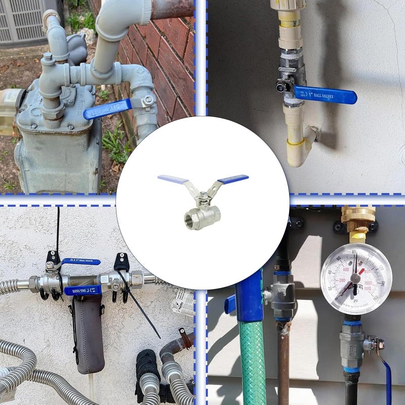 3 4 Inch Stainless Steel Ball Valve Female Thread Quick Connector Water Pipe Fitting - Image 3
