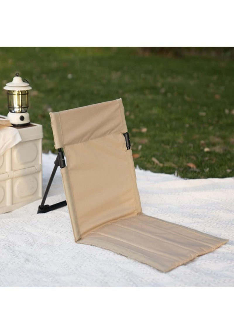 TRASSLE Beach Mat Lounge Chair, Ultra-Light Camping Folding Chair with Backrest,Outdoors Relaxing Chair with Carry Bag for Camping Beach Road Trips  - Image 4