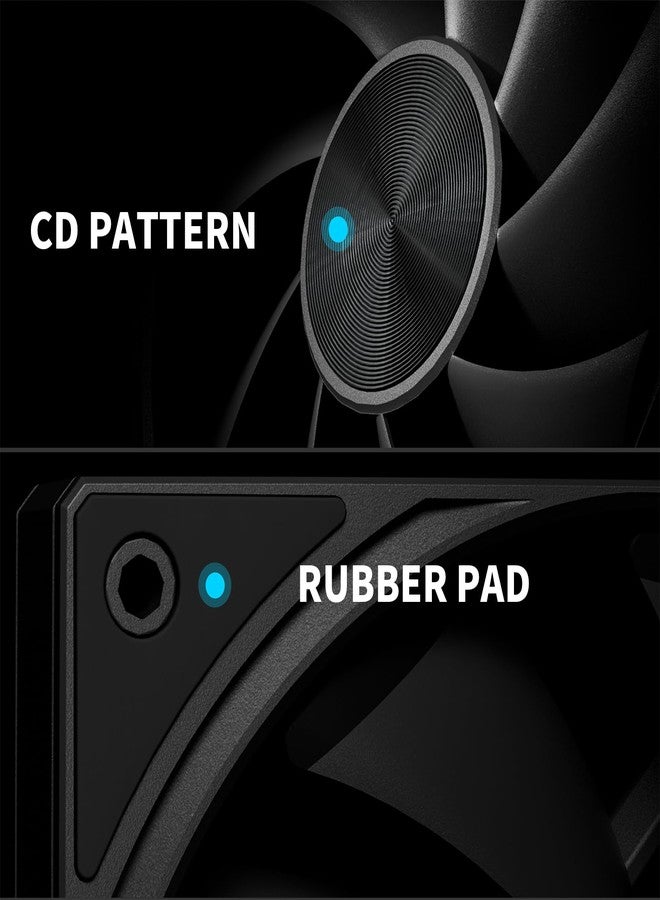 upHere 360mm All-in-One Computer Case Fan with PWM 4-Pin Interface High Performance Cooling Low Noise for Enhanced PC Cooling U3K3 - Image 4