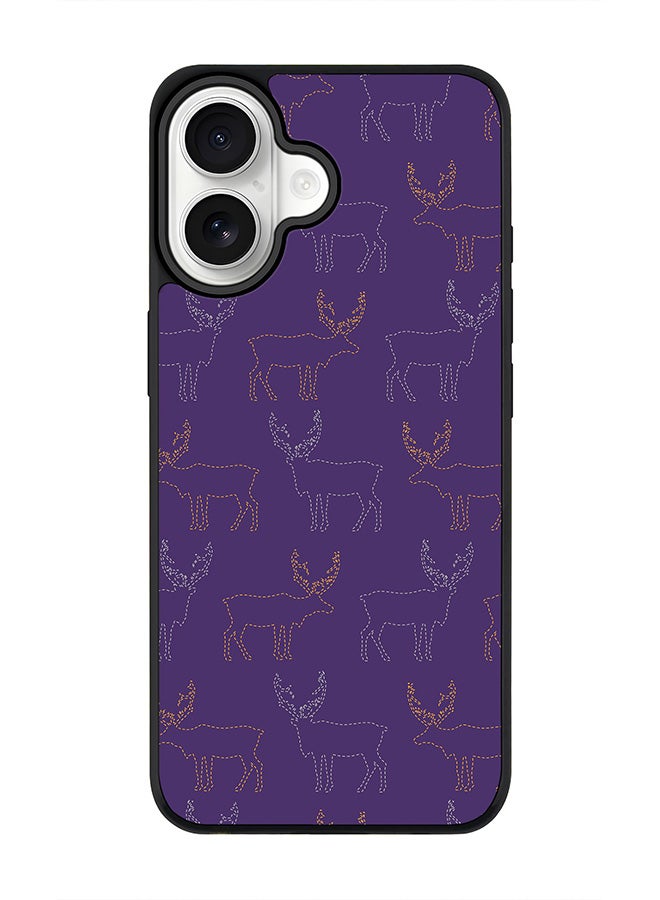 Stylizedd iPhone 17 Case, [Compatible with MagSafe] Slim Magnetic cover Phone Case iPhone 17 -Purple Moose - Image 1