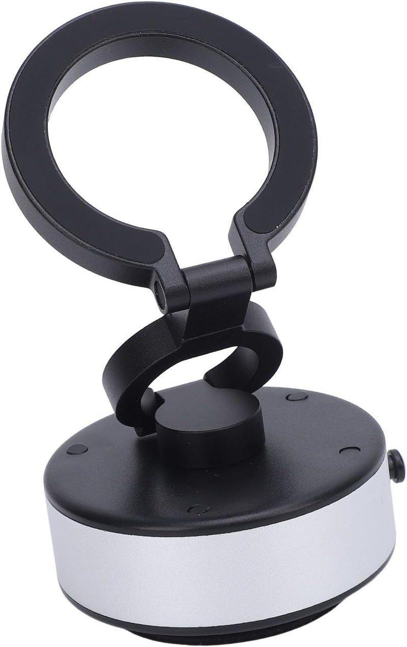 ANGGREK Electric Magnetic Car Phone Mount, Adjustable Height Car Magnet Phone Holder for Desk (Silver) - Image 2