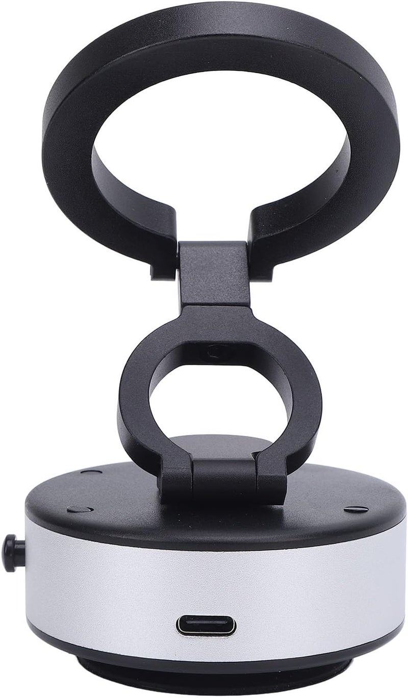 ANGGREK Electric Magnetic Car Phone Mount, Adjustable Height Car Magnet Phone Holder for Desk (Silver) - Image 3