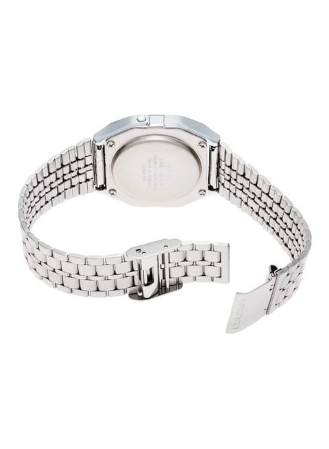 CASIO Digital wristwatch with a stainless steel strap model A159W-N1DF - Size 33 mm - Silver color - Image 3