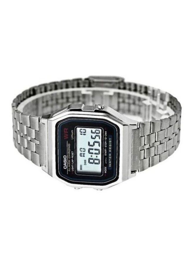CASIO Digital wristwatch with a stainless steel strap model A159W-N1DF - Size 33 mm - Silver color - Image 5