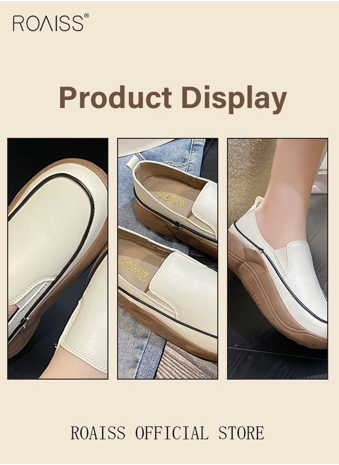 New Arrival Round Retro Thick Soles Fashionable Comfortable Shoes Women's Explosive Style Loafers Slip-On Casual Walking Sports Shoes - pzsku/Z4A2D9240AFBAFF5D9E69Z/45/_/1682487296/11acbbb4-fcc8-4dab-ab26-72b0a450f681