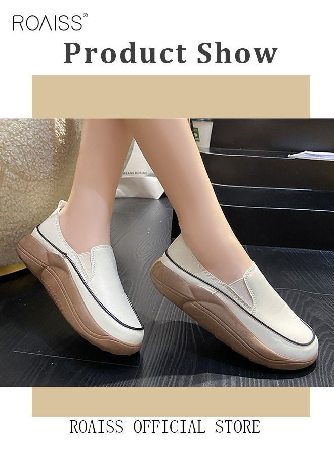 New Arrival Round Retro Thick Soles Fashionable Comfortable Shoes Women's Explosive Style Loafers Slip-On Casual Walking Sports Shoes - pzsku/Z4A2D9240AFBAFF5D9E69Z/45/_/1682487299/455e7abf-1d91-4a3b-a1aa-4a574e9ea972