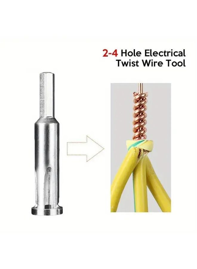 أداة لف الأسلاك التلقائية 4 مربع تجريد مضاعفة 2 4 فاصل فولاذي مثقوب - Image 4
