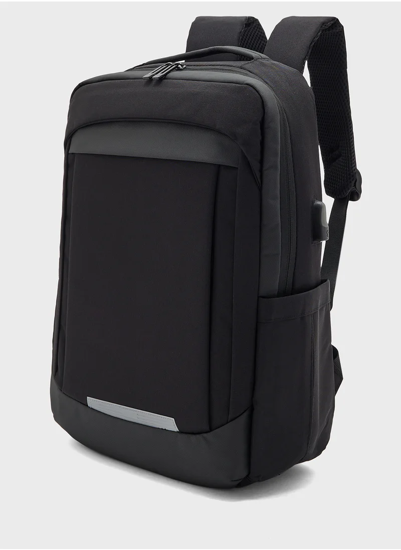 روبرت وود Casual Backpack With Padded Support And Usb Port