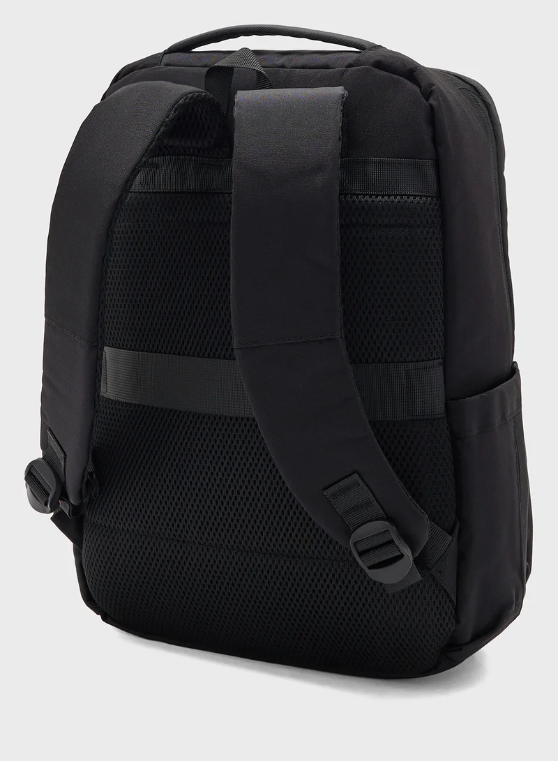 Robert Wood Casual Backpack With Padded Support And Usb Port