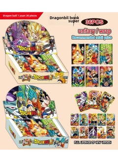 Generic Best Selling Cards 36 Into The English Version Of The Sea King Ghost Out Of The Fire Shadow Card Border Trade Selling Manufacturers Wholesale-Color:Dragon Ball 36 Pack Whole Box (English Version)  - Image 1