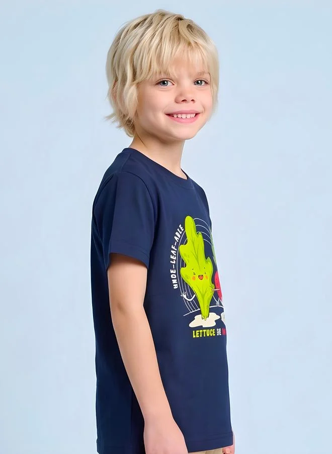 تايك تو Boys Regular Fit Graphic T-Shirt By Juniorloom