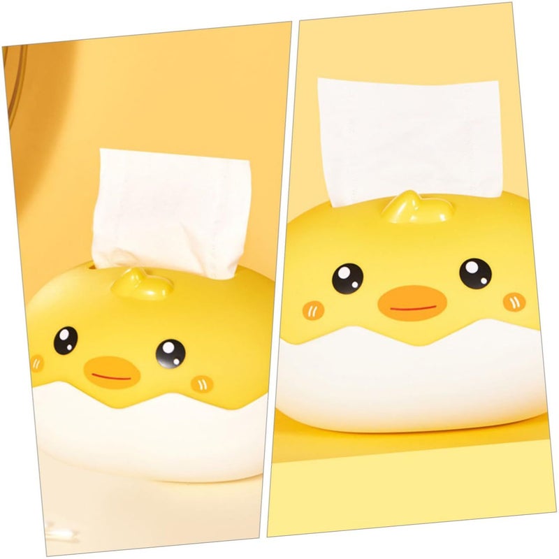 Unomor Adorable Shape Tissue Storage Box Capacity Tissue Holder For Home Office Events Easy Access Scratch Resistant Design - Image 5
