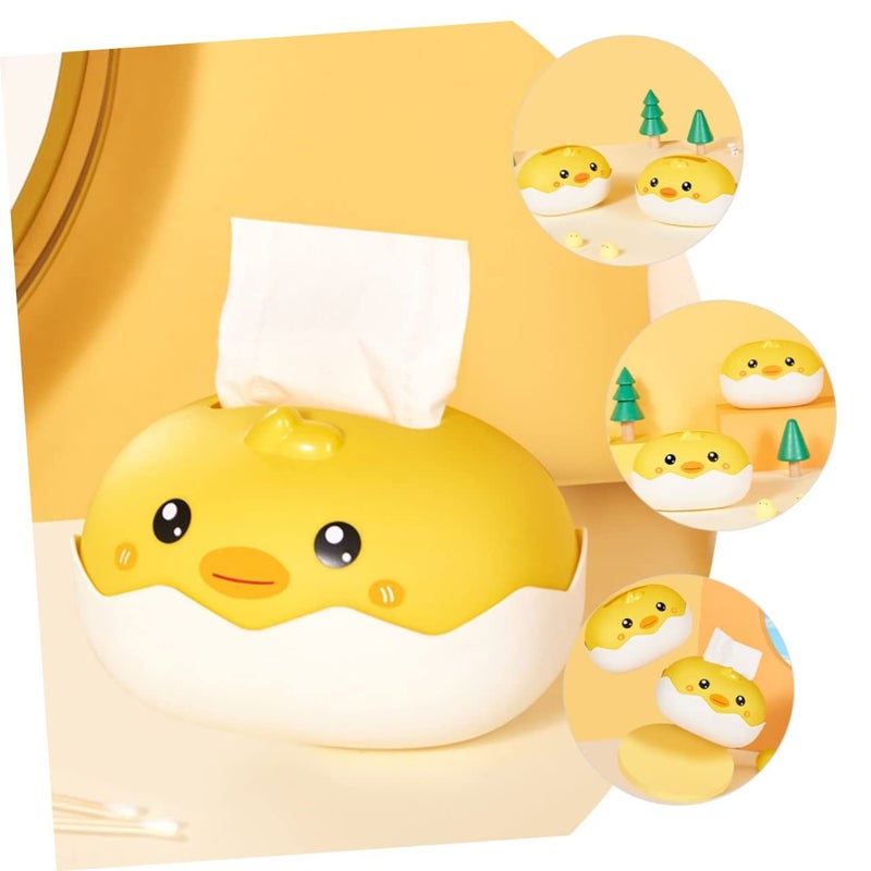 Unomor Adorable Shape Tissue Storage Box Capacity Tissue Holder For Home Office Events Easy Access Scratch Resistant Design - Image 4