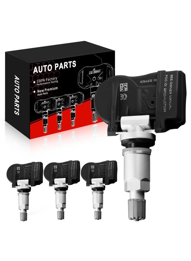 AOTPAT حساسات TPMS مسبقة البرمجة تناسب:- بويك ريجال إنفيجن فيرانوا تناسب:- كاديلاك إسكاليد تناسب:- شيفروليه سيلفرادو أفالانش إكسبريس تناسب:- هامر 315 ميجاهرتز OE#13598771 13598772 13586335 (4 قطع) - Image 1