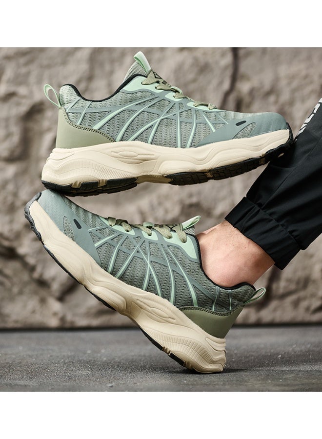 NIBEMINENT Lightweight Durable Safety Shoes Anti-Smash Anti-Puncture Comfortable Breathable Labor Protection Boots Steel Toe Work Sneakers - Image 1