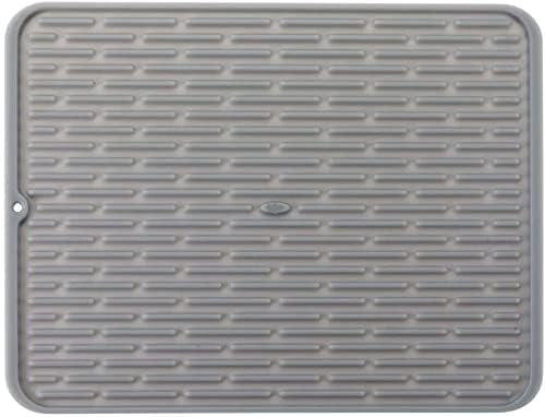 NILKANTH® - Good Grips Large Silicone Drying Mat, Kitchen Mat 15.8" x 12.2" (Color-Grey) - Image 2