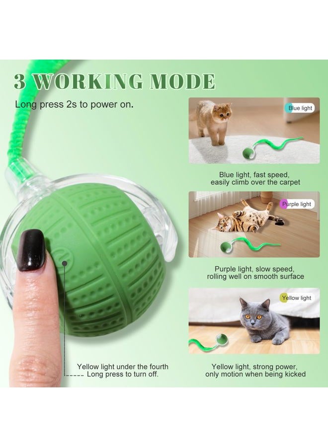 NVTED 2 PCS Interactive Cat Toys for Indoor Cats, Fast Rolling on Carpet Flash and Motion Activated Cat Balls for Bored Indoor Cats - Image 3