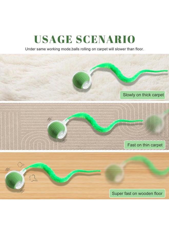 NVTED 2 PCS Interactive Cat Toys for Indoor Cats, Fast Rolling on Carpet Flash and Motion Activated Cat Balls for Bored Indoor Cats - Image 2